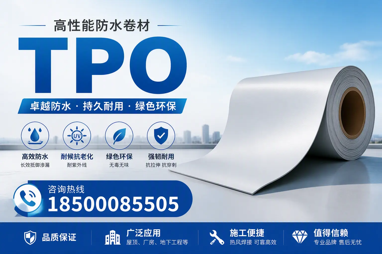 TPO材料的环保特性及其在北海的应用