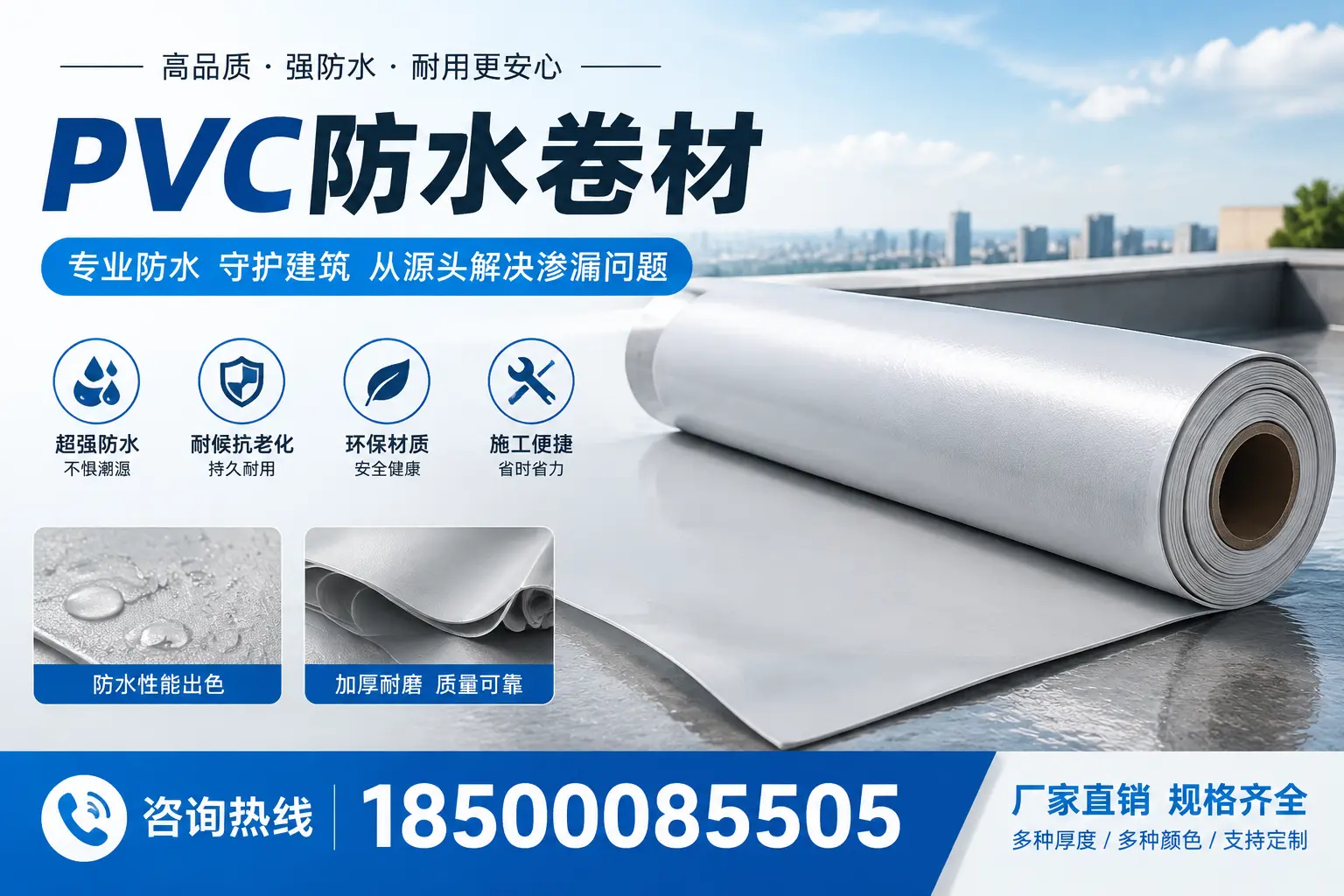 选择pvc防水卷材时，北海用户的常见疑问